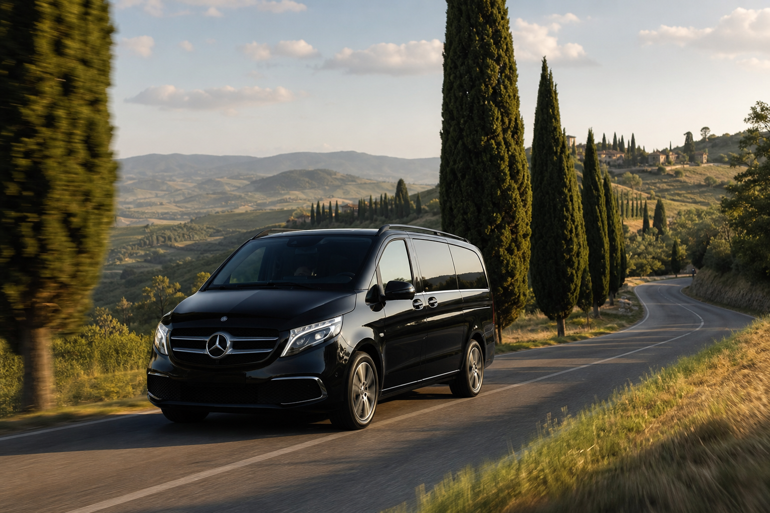 City to city private transfer from Rome across Italy