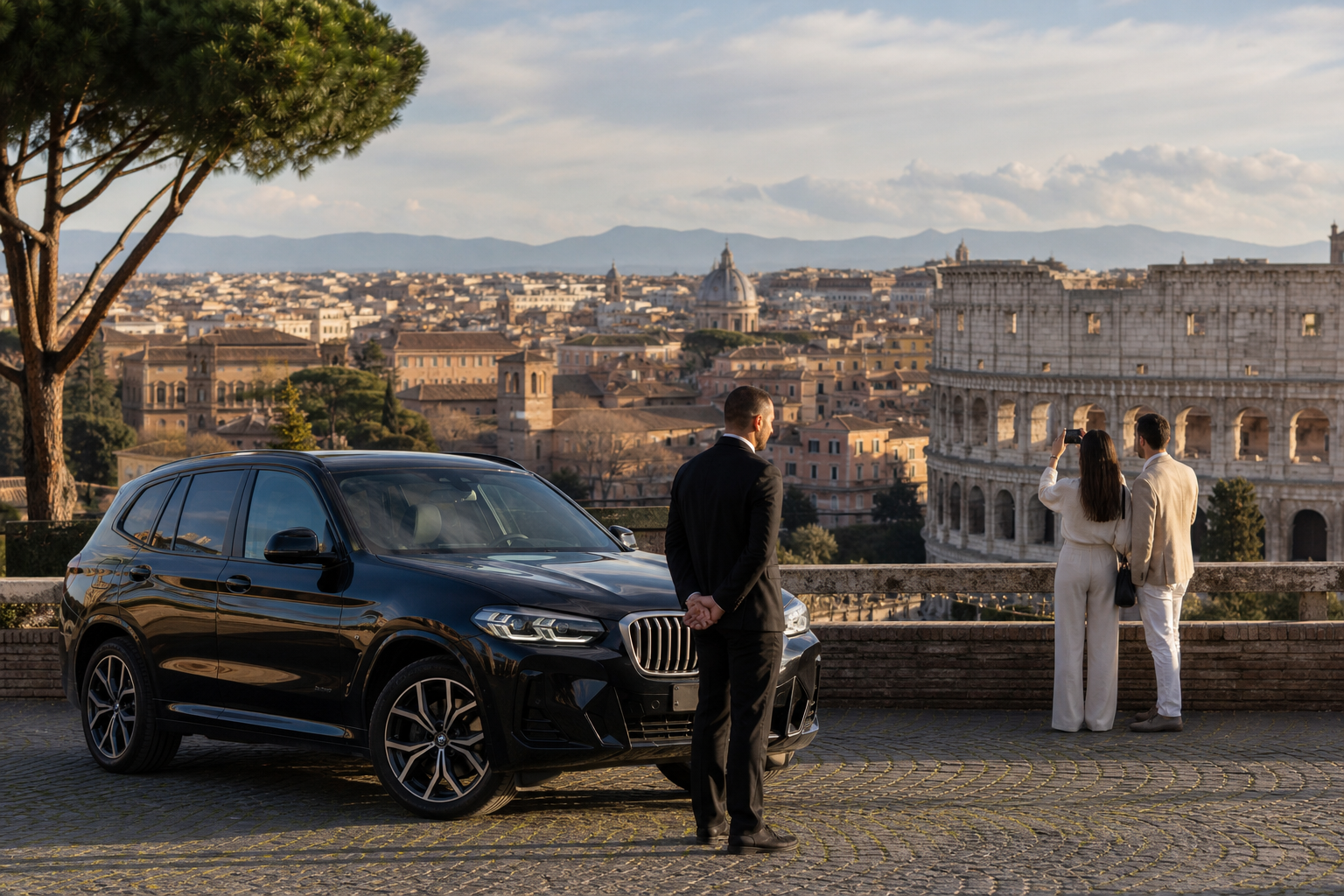 Rome panoramic tour with private chauffeur and landmark views